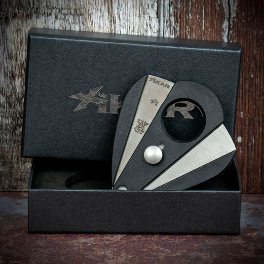 Xikar Xi-2 Black Fibreglass 200BK  Double Blade Cigar Cutter