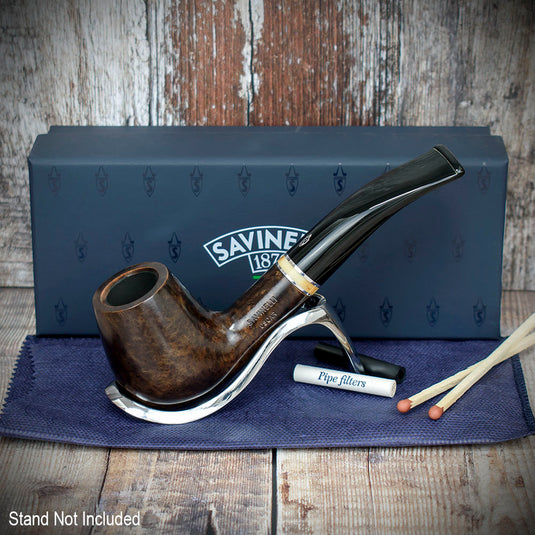 Savinelli Oscar Liscia Marrone Scuro 628 - Briar Pipe