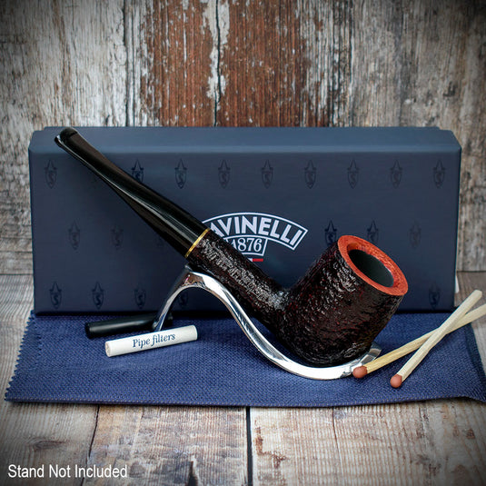 Savinelli Roma 6mm Filter Briar Pipe - Shape No. 128