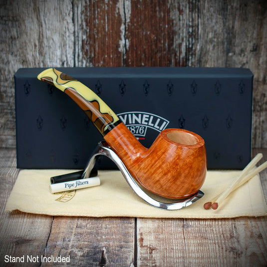 Savinelli Paloma Smooth Brown 645 - 6mm Briar Pipe