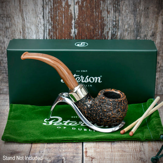 Derry Rusticated Briar Pipe By Peterson of Dublin - Shape 03 (9mm)