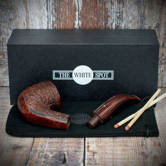 Alfred Dunhill White Spot Briar Smoking Pipe - Cumberland 5115