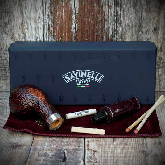 Savinelli | Bacco | Rusticated Dark Brown 321 | 6mm