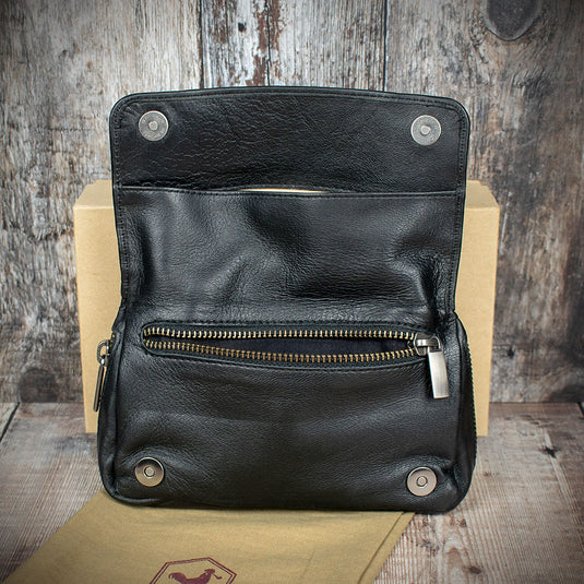 Chacom | One Pipe Combination Pouch | Black Leather (CC022 N)