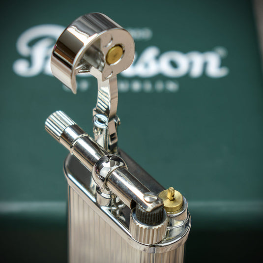 Peterson of Dublin Pipe Lighter - Silver Stripe