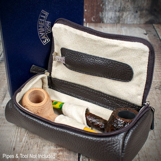 Savinelli Astuccio T671 (Brown) Leather Pipe Case