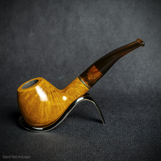 Jean Claude 9mm Filter Tortoise Shell Briar Smoking Pipe - Shape 06