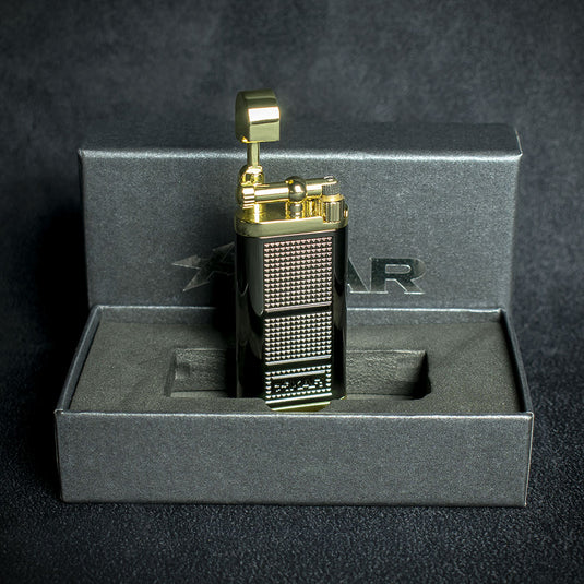 Xikar Pipeline Pipe Lighter - Black/Gold