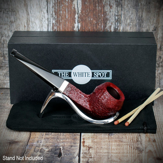 Alfred Dunhill White Spot Briar Smoking Pipe - Ruby Bark 4104-2