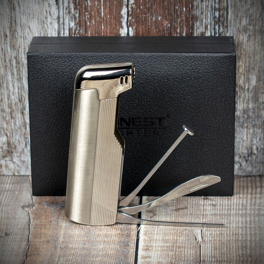 Honest Penryn Pipe Lighter -  Chrome