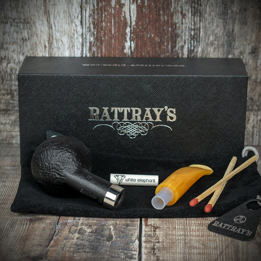 Rattrays Samhain Sandblast Yellow Briar Smoking Pipe - Shape 46