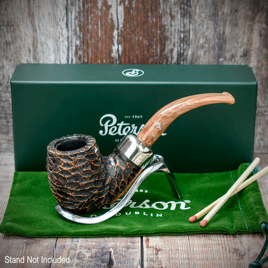 Derry Rusticated Briar Pipe By Peterson of Dublin - Shape XL90 (9mm)