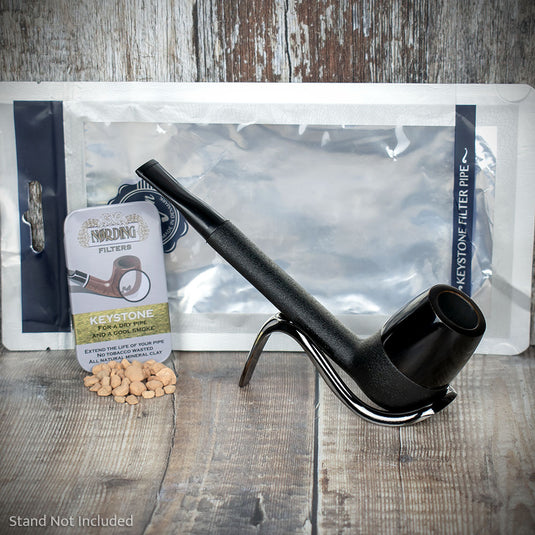 Eriksen Keystone Smooth Black Filter Pipe