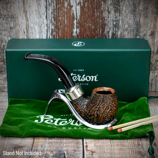 Arklow Sandblasted Briar Pipe By Peterson of Dublin - Shape 221 (9mm)