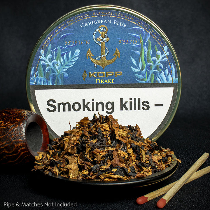 Kopp Caribbean Blue Drake Pipe Tobacco - 50g Tin Smoke-King