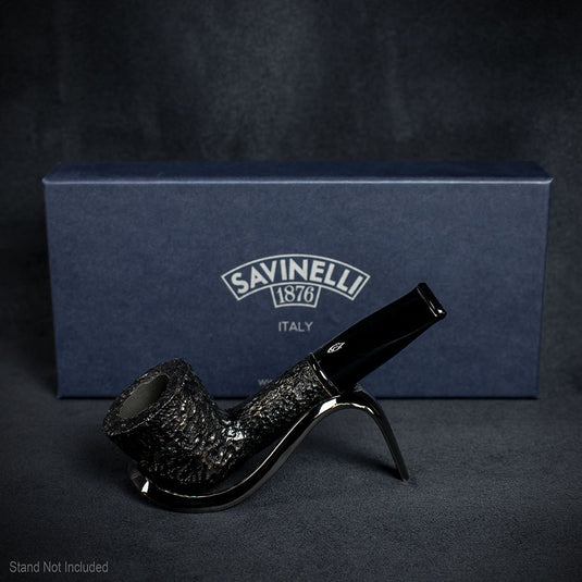 Savinelli Mini Bocch 6mm Briar Pipe - Rustic 409