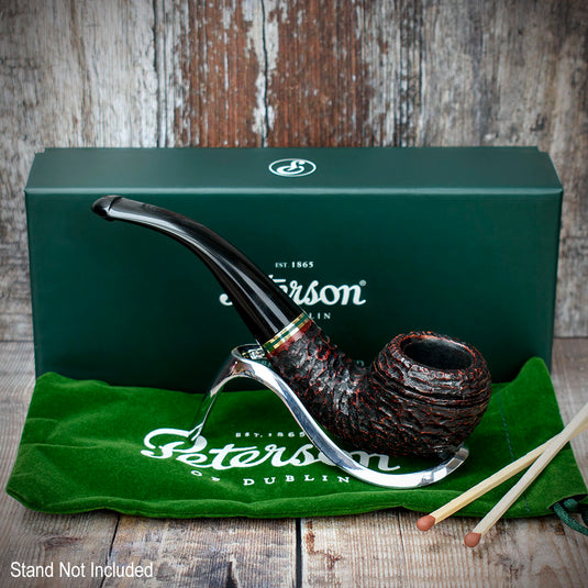 Emerald Rusticated Briar Pipe By Peterson of Dublin - Shape 999 (9mm)