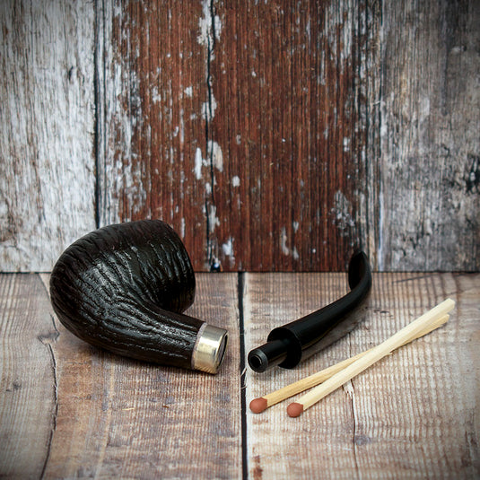 Smoke-King Beechwood Pipe Bent Rustic