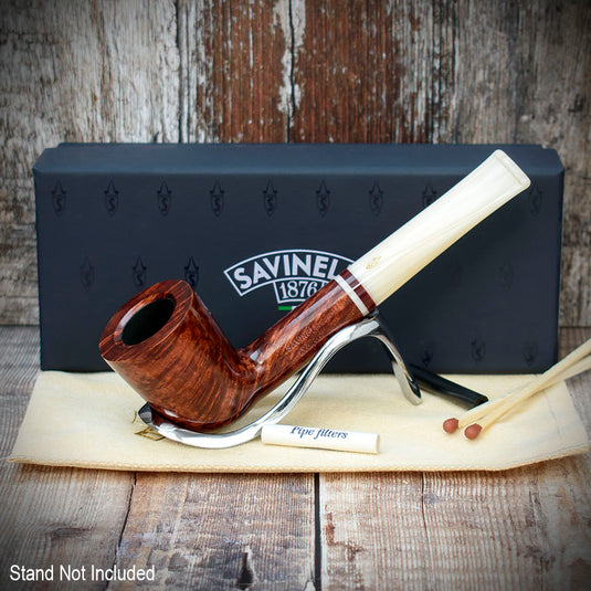 Savinelli Avorio Smooth Burgundy 409 - 6mm Briar Pipe