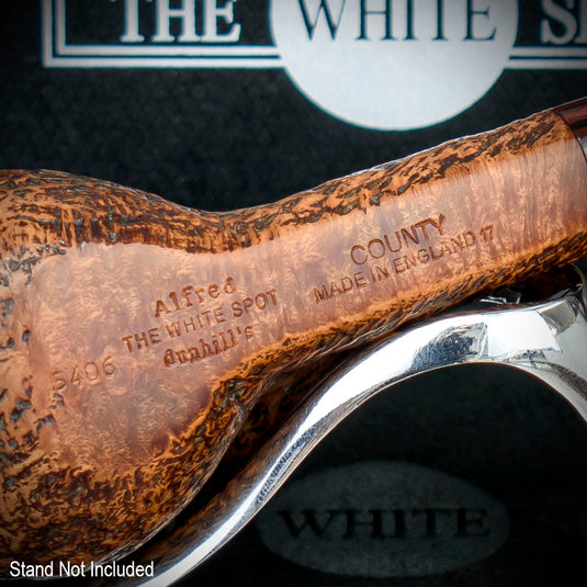 Alfred Dunhill White Spot Briar Smoking Pipe - County 5406