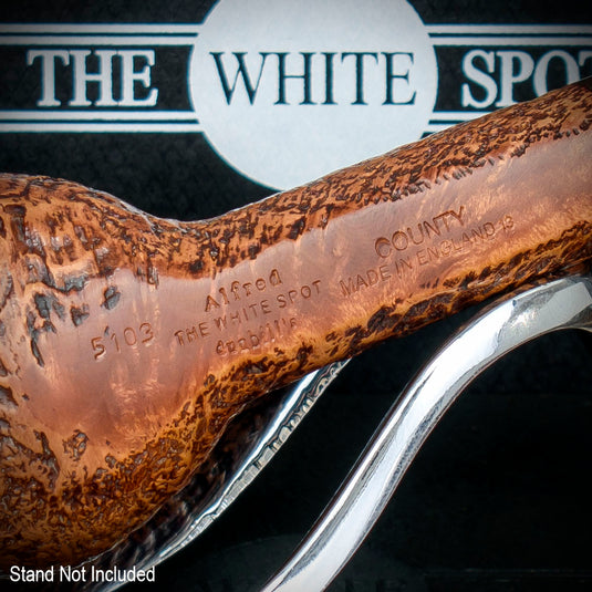 Alfred Dunhill White Spot Briar Smoking Pipe - County 5103