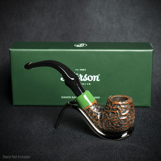 Peterson of Dublin St. Patrick's Day 2024 Rusticated "P" Lip Briar Pipe - Shape 317