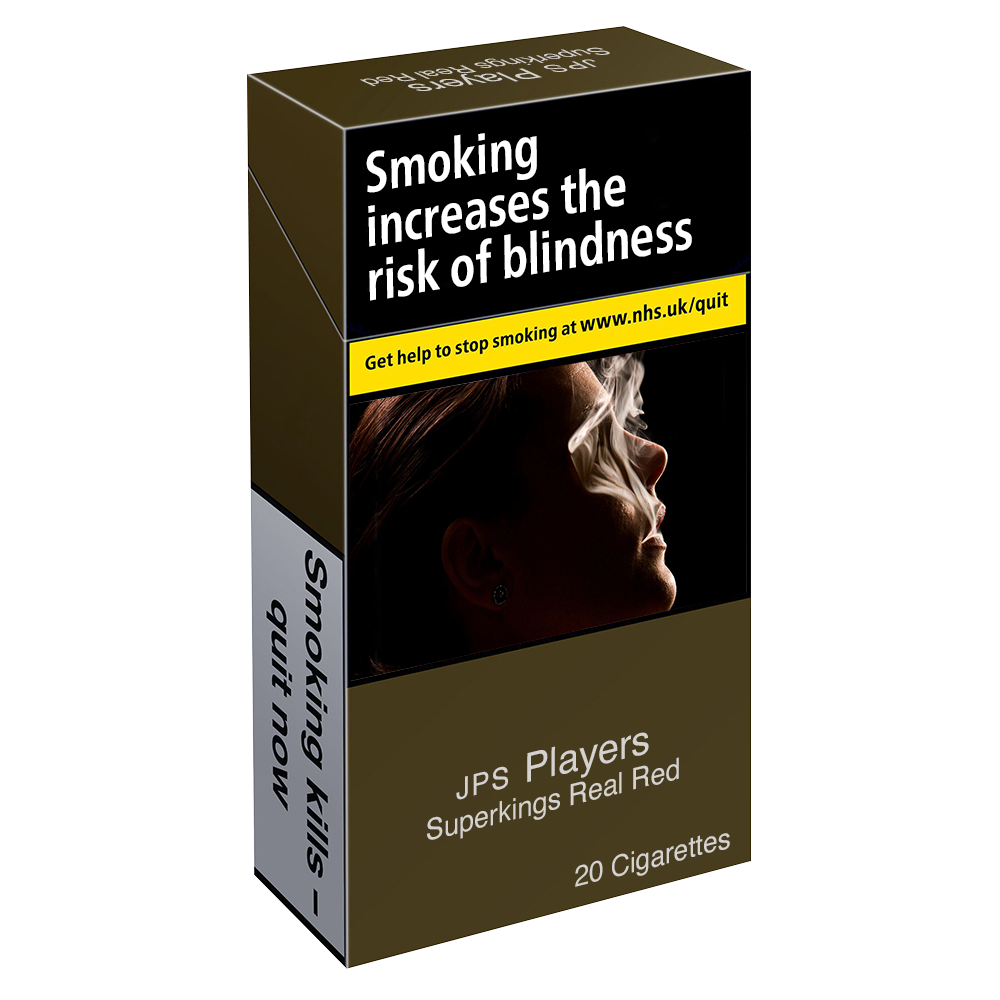 JPS Players Real Red Superkings - 20 Cigarettes - Smoke-King