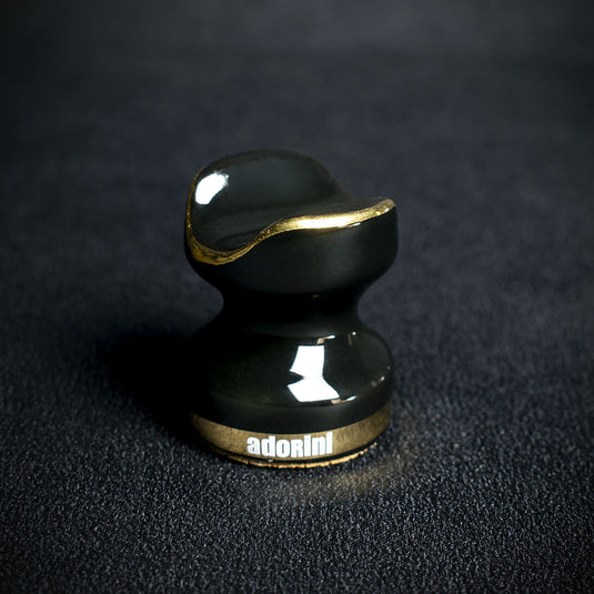 Adorini Ceramic Single Cigar Stand - Black/Gold