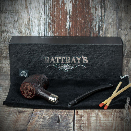 Rattrays Slainte Briar Smoking Pipe - Sandblast