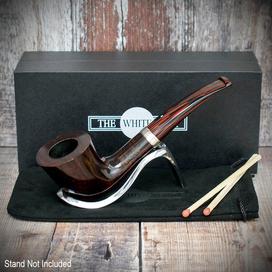 Alfred Dunhill White Spot Briar Smoking Pipe - Chestnut 4135 BB