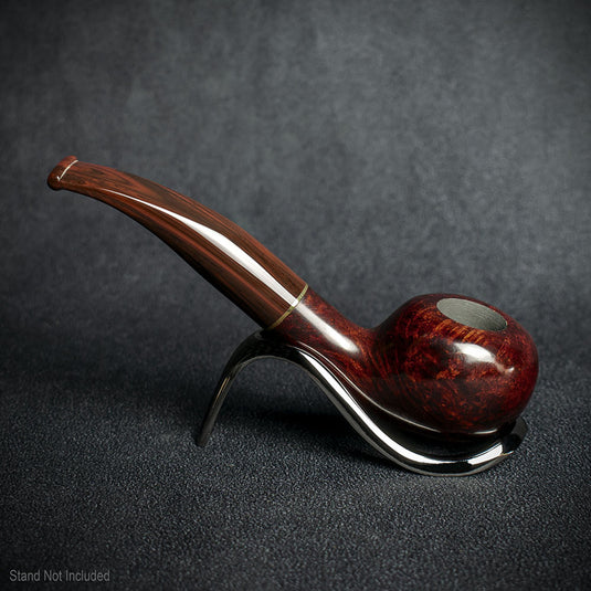 Jean Claude 9mm Filter Red/Brown Smooth Briar Smoking Pipe - Shape 06