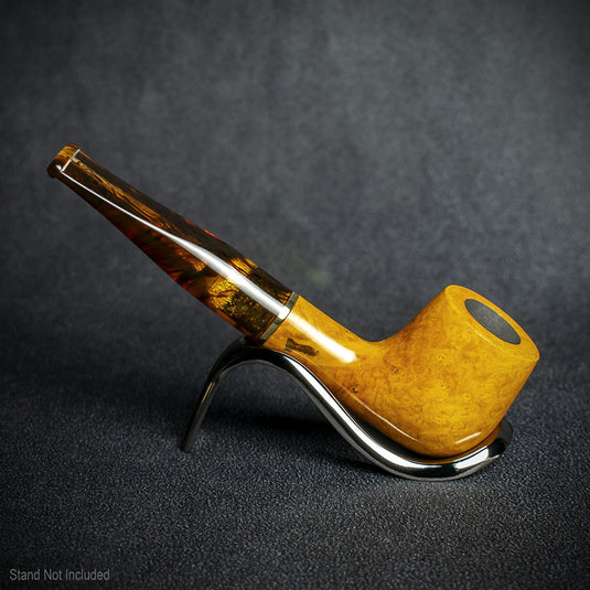 Jean Claude 9mm Filter Tortoise Shell Briar Smoking Pipe - Shape 01