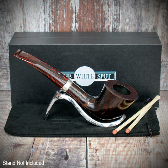 Alfred Dunhill White Spot Briar Smoking Pipe - Chestnut 4135 BB