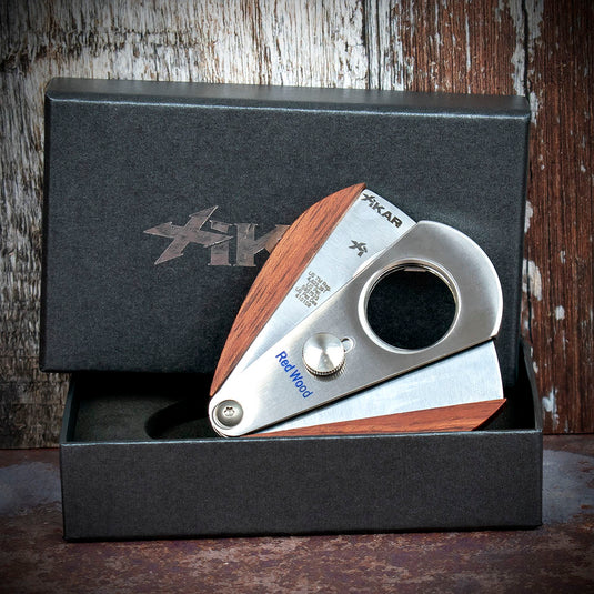 Xikar Xi-3 Redwood 300RW Double Blade Cigar Cutter