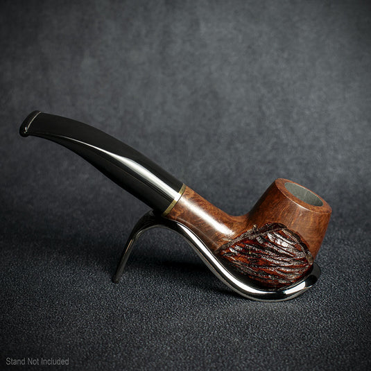 Jean Claude 9mm Filter Rustic Wave Briar Smoking Pipe - Shape 07