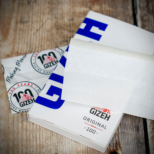 Gizeh | Original Fine '100' Magnetic " Rolling Papers | Single Booklet 100 Papers (Blue)