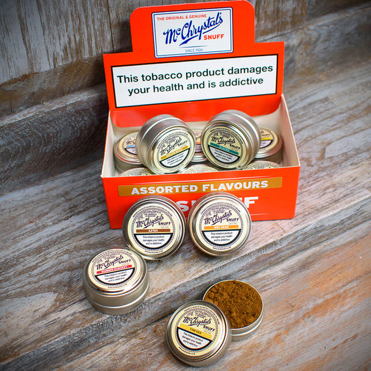 McChrystal's Snuff (12 Flavoured Mini Tins) Selection Box