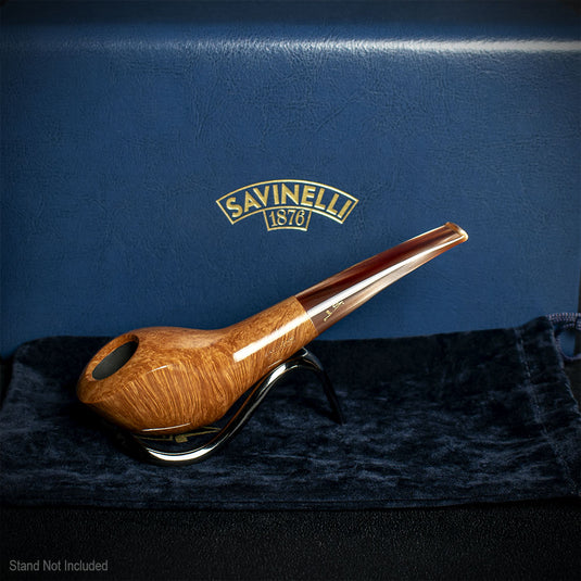 Savinelli Autograph 6 Smooth Natural Briar Pipe - 04