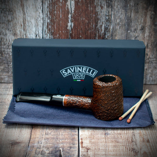 Savinelli Tre Rusticated Briar Pipe (310)