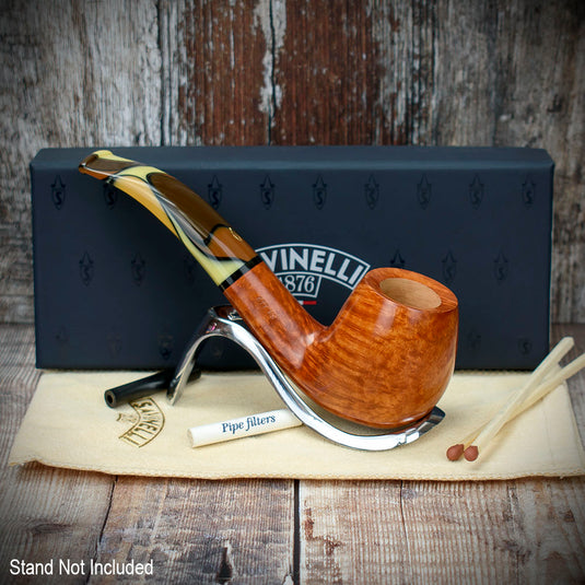 Savinelli Paloma Smooth Brown 677 - 6mm Briar Pipe