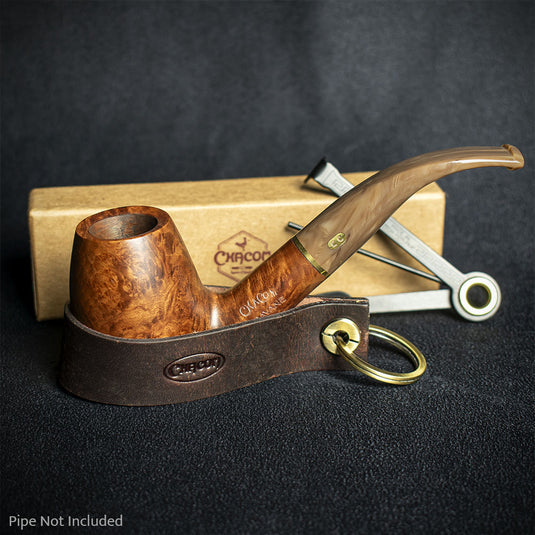 Chacom Pipe Tool & Rest - Brown Leather