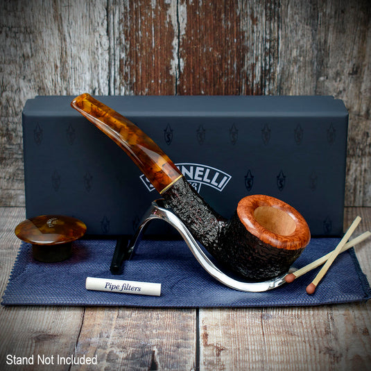 Savinelli Tortuga Rustic Shape No.305 - 6mm Briar Pipe