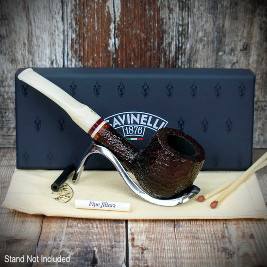 Savinelli Avorio Rustic Brown 121 - 6mm Briar Pipe