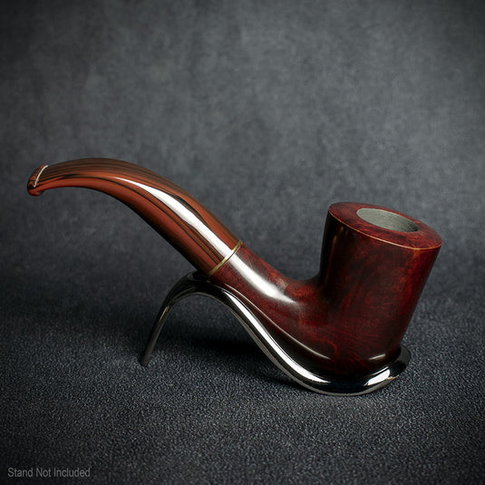 Jean Claude 9mm Filter Red/Brown Smooth Briar Smoking Pipe - Shape 01