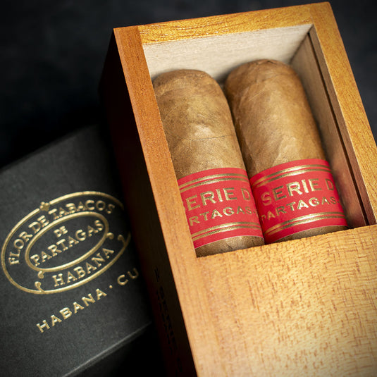 Twin Wooden Gift Box - Partagas Serie D No 4 Cuban Cigars