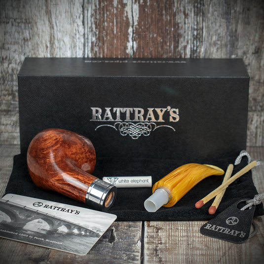 Rattrays Monarch Light 9mm Briar Smoking Pipe - Shape 4