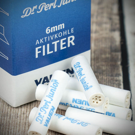 Vauen Dr Perl Activated Charcoal 6mm Pipe Filters (Pack of 30)