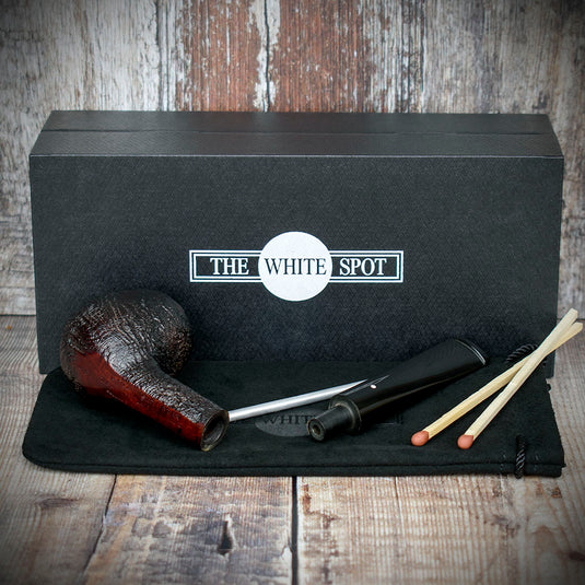 Alfred Dunhill White Spot Briar Smoking Pipe - Shell 4101