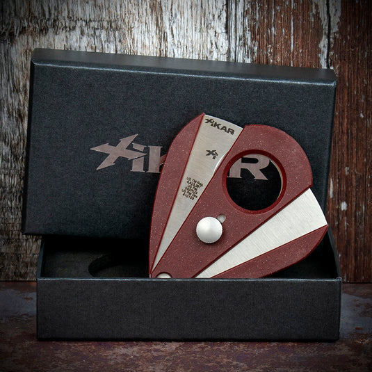 Xikar Xi-2 Bloodstone Red Fibreglass 200RD  Double Blade Cigar Cutter