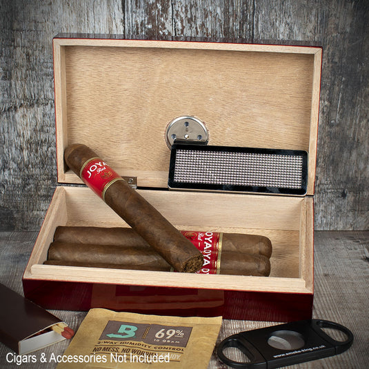 Travel/Desktop Humidor Piano Finish - 4 Cigars Capacity